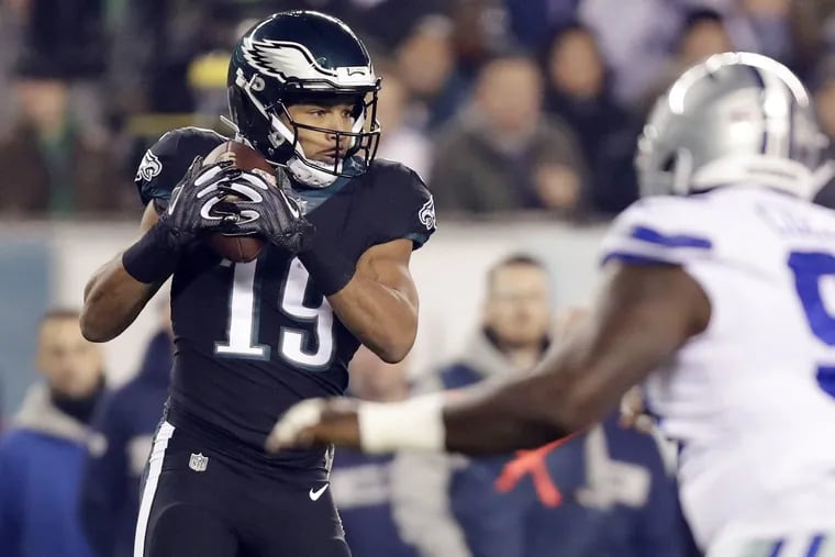 Golden Tate caught two pass for 19 total yards and fielded two punts in his Philadelphia Eagles debut.