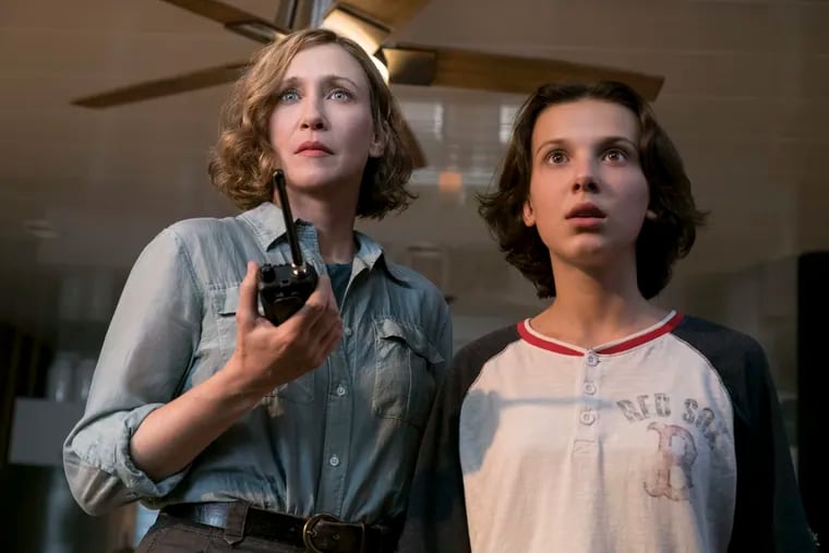 Vera Farmiga (left) and Millie Bobby Brown in a scene from "Godzilla: King of the Monsters."