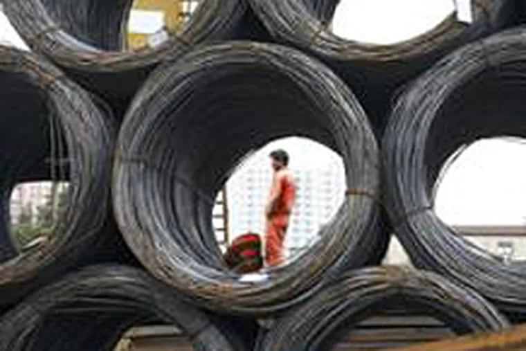 Bales of steel wire in Shanghai. Developing nations such as Brazil, whose trade with China has grown, weathered last week&#0039;s economic storm well.
