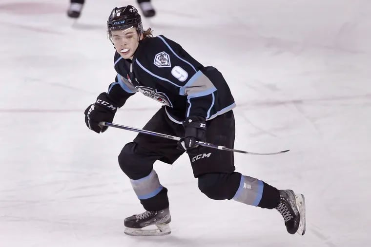 Winnipeg Ice star Zach Benson is projected to go in the top 10 of June's NHL draft. Could he be an option for the Flyers at No. 7?
