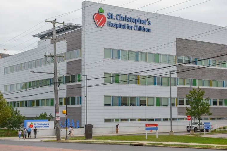 Exterior view of St. Christopher's Hospital for Children.