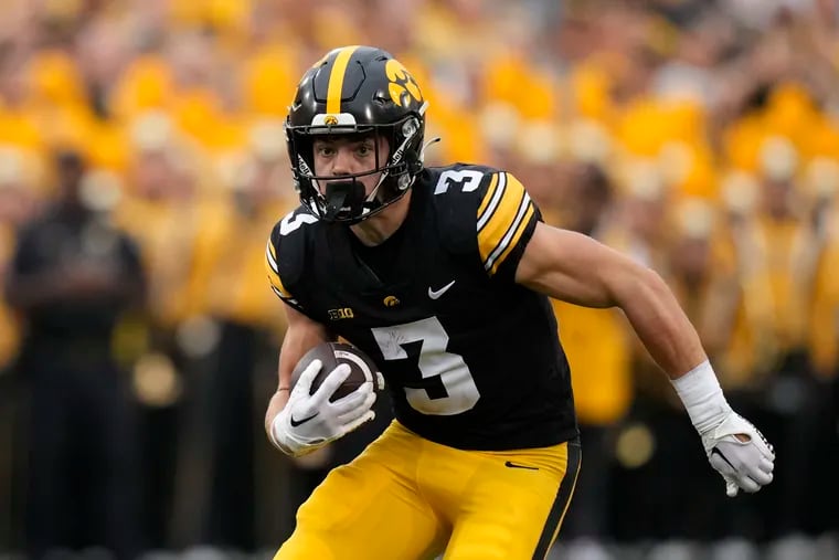 Cooper DeJean played several spots for the Iowa Hawkeyes, from outside cornerback to the slot.