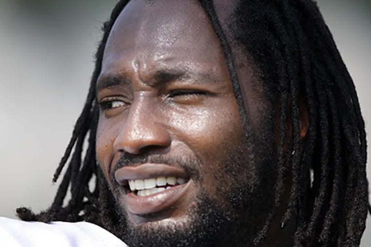 Asante Samuel's status for Thursday's game against the Texans remains uncertain. (David Maialetti / Staff Photographer)