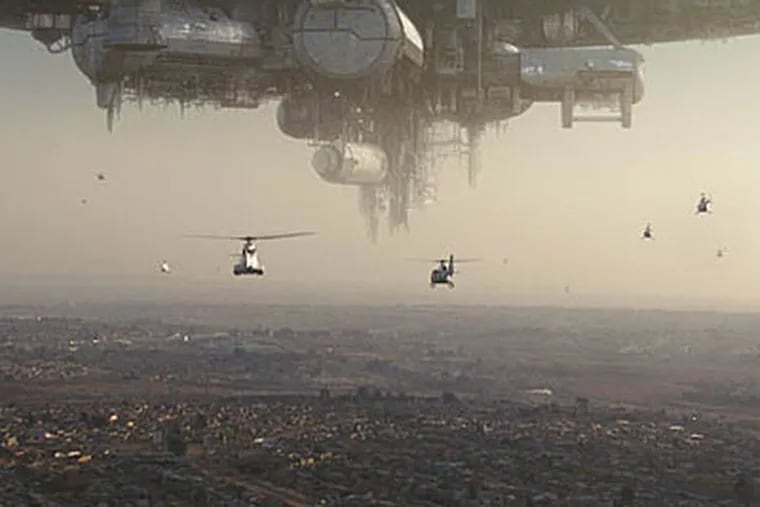 "District 9" is a story about extraterrestrial refugees stuck in contemporary South Africa.