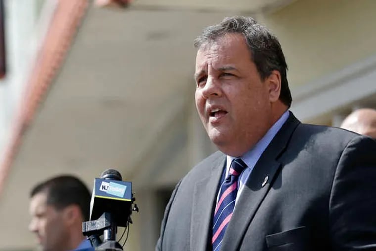 New Jersey Gov. Chris Christie answers a question during a campaign event in Manville, N.J., Monday, May 13, 2013. The Republican governor will most likely face Democratic gubernatorial candidate and State Senator Barbara Buono in the November election. (AP Photo/Mel Evans)