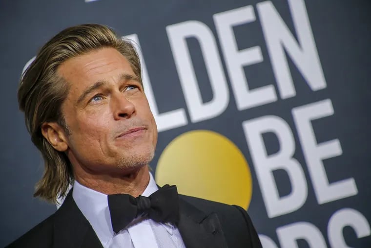 Brad Pitt arrives at the 77th Golden Globe Awards at the Beverly Hilton in Beverly Hills, Calif., on Sunday, Jan. 5, 2020.