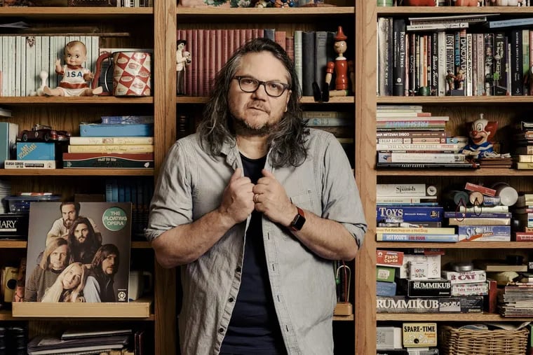 Jeff Tweedy. The Wilco leader has a new memoir 'Let's Go (So We Can Get Back)' and a new solo album, 'Warm.' He's at the Free Library of Philadelphia on Thursday.