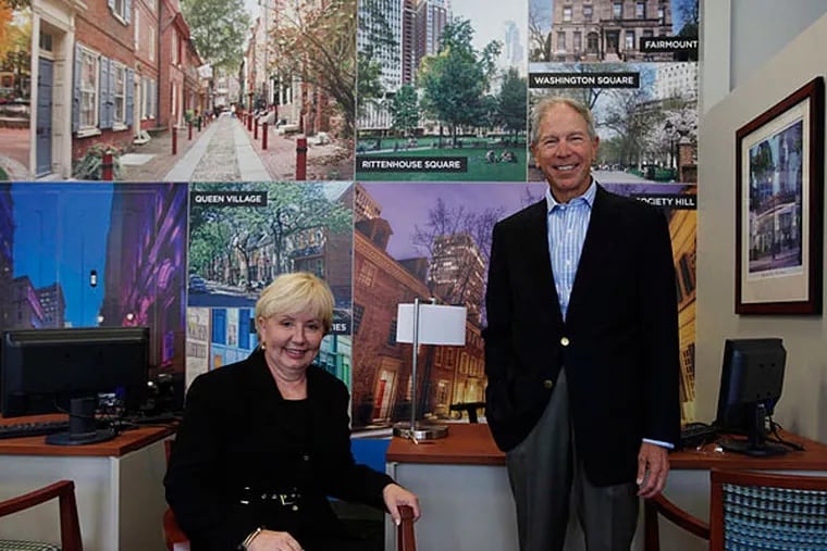 Carl Dranoff, president of Dranoff Properties, and Marianne Harris, sales and marketing director, are launching a real estate brokerage. MICHAEL S. WIRTZ / Staff Photographer