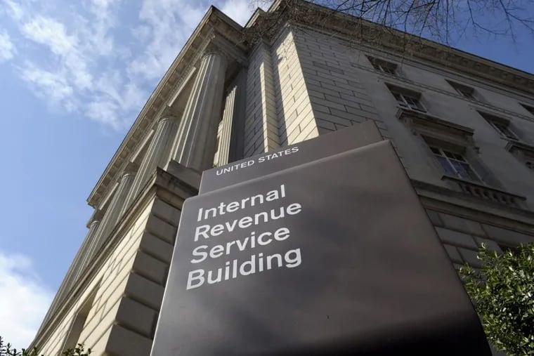 The exterior of the Internal Revenue Service (IRS) building in Washington. The IRS website to make payments went down on Tuesday. The IRS did not have an immediate explanation for the failure.