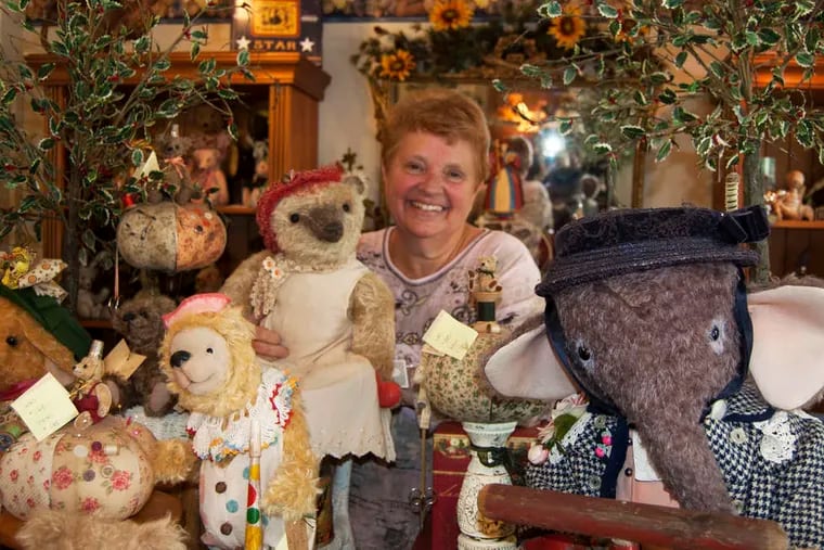 Pat Johnson, owner of Teddies of Mount Holly, has run her shop on White Street for 22 years. She said her customers come from all over the world.