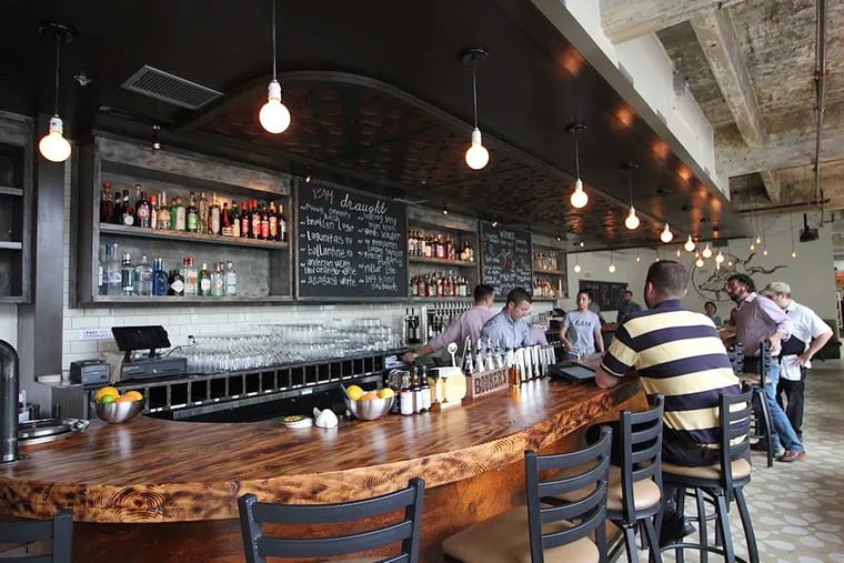 Bar at Brick &amp; Mortar, 315 N. 12th St., at its opening in July 2015.