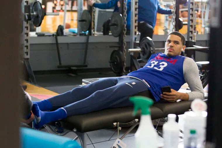Tobias Harris was able to overcome a nagging injury by not playing for the United States in the FIBA World Cup.