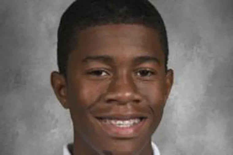 William Bethel, a sophomore at Boys Latin of Philadelphia Charter School, died April 3 after being shot Easter Sunday on South Street.