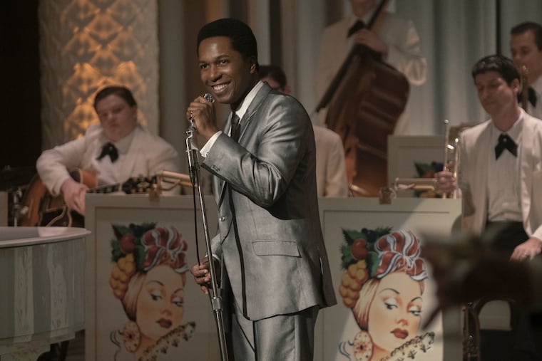 Leslie Odom Jr. as Sam Cooke in One Night in Miami, directed by Regina King.