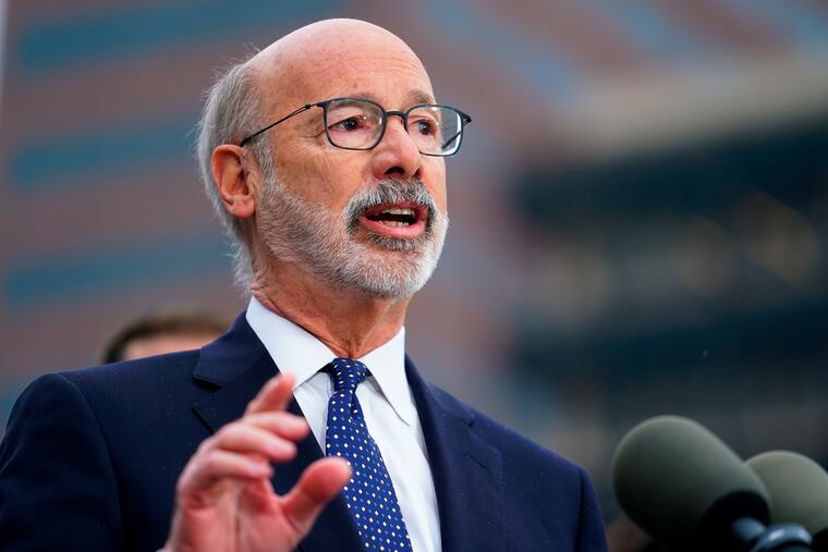 Gov. Tom Wolf, shown in July.