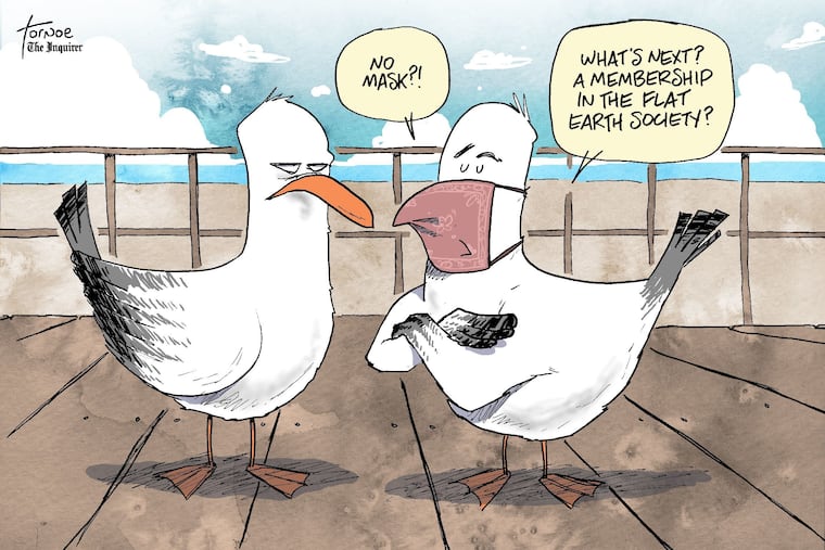 Rob Tornoe's cartoon for Friday, May 29, 2020.