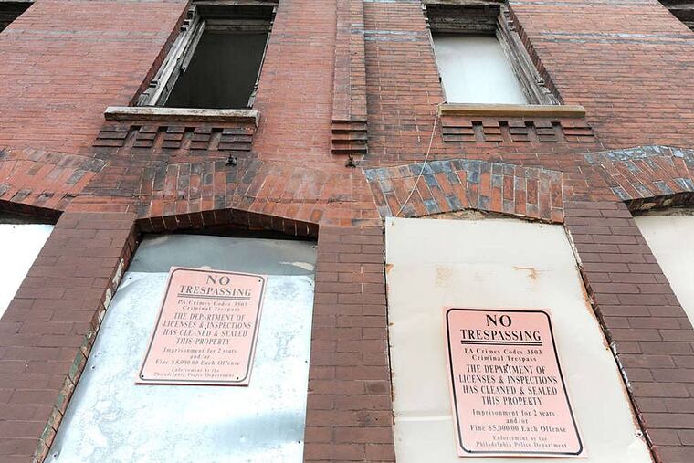 2013 file photo: A tax-delinquent property on the 2100 block of North Ninth Street.