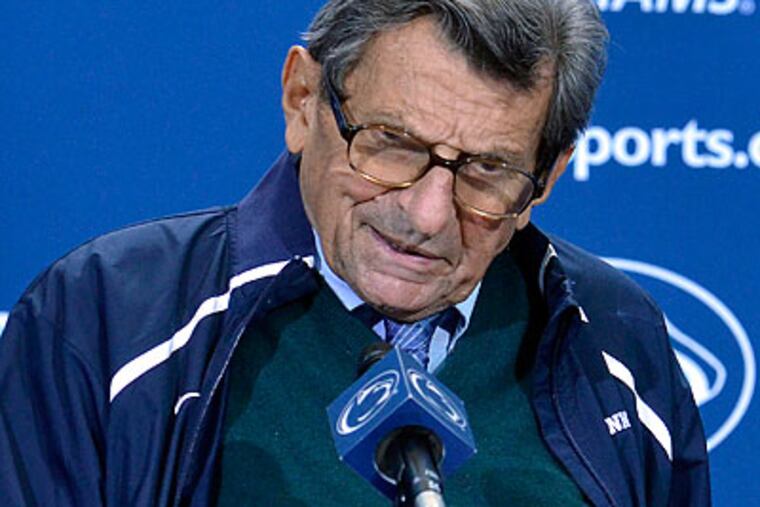 Joe Paterno is 31-15 in games following bye weeks, a .674 success rate. (Ralph Wilson/AP file photo)