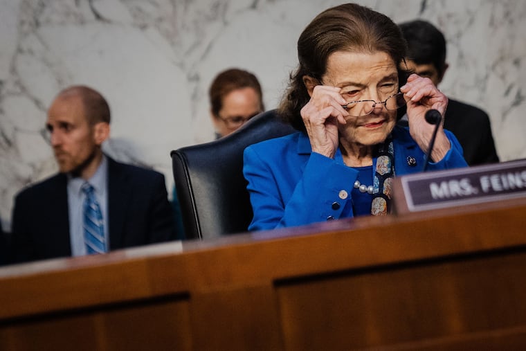 Sen. Dianne Feinstein (D., Calif.) at a Senate Judiciary Committee hearing in May. Feinstein, 90, missed three months in the Senate this year because of an illness.