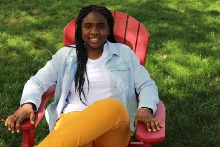 Daisheau Player on campus at Dickinson College. The rising junior had hoped to study abroad in New Zealand in the fall, but Dickinson has canceled study abroad for the semester.