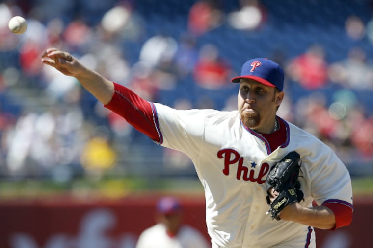 Aaron Harang had another strong outing at Citizens Bank Park. (Yong Kim/Staff Photographer)