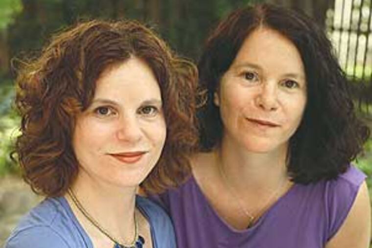 Paula Bernstein (left) and Elyse Schein, twins who met at age 35 after adoptions separated them as part of an experiment, will be speaking at the Franklin Institute on Thursday.