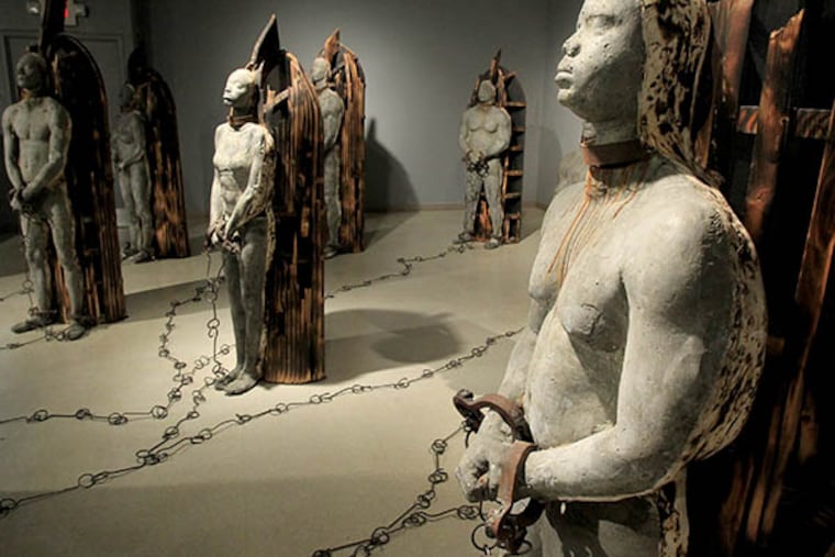 The African American Museum in Philadelphia has been putting together substantive and challenging exhibitions. Its Latest exhibition, "Cash Crop", is a strong evocation of the trans-Atlantic slave trade. ( CHARLES FOX / Staff Photographer )