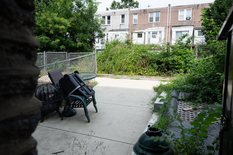 There isn't much outdoor space besides a shared alley.