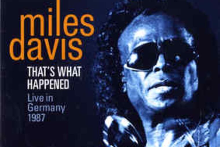Miles Davis was recorded during a 1987 tour of Germany.