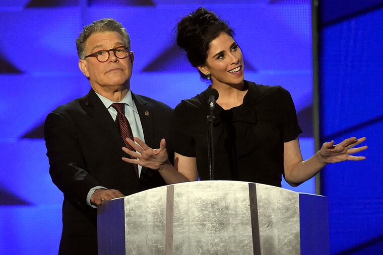 Minnesota Sen. Al Franken and comedian Sarah Silverman - a Sanders supporter - who told his supporters to back Clinton. "You're being ridiculous," she said to holdouts.