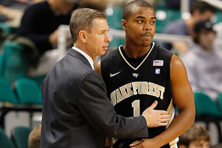 Wake Forest's Tony Chennault was the 2010 Pennsylvania Gatorade Player of the Year. (Bob Leverone/AP file photo)