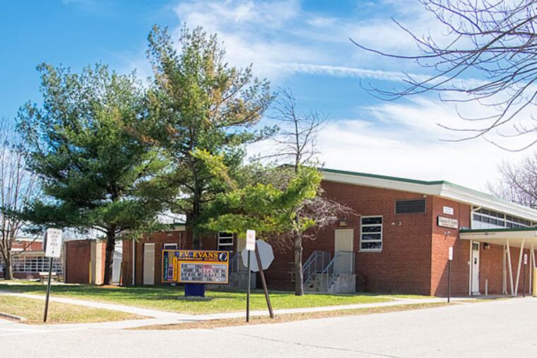 Florence V. Evans Elementary School, seen here, is to be closed.