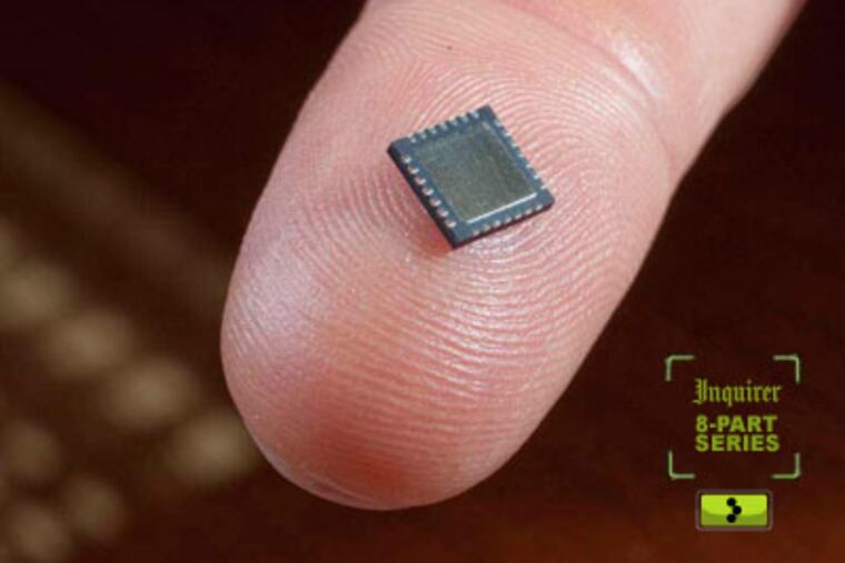 Homeland Security’s intricate sting required 1,000 phased-array radar units — dime-size weapons of war, so tiny, so deadly, and highly coveted by America’s enemies. (David M Warren / Staff Photographer)