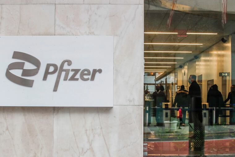 Pfizer's headquarters in New York.