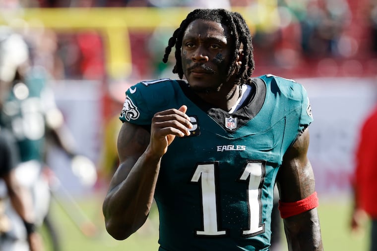 A.J. Brown's future with the Eagles remains up in the air as the Patriots add a wide receiver in free agency.