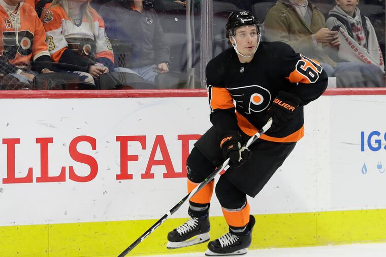 Flyers defenseman Justin Braun will be out for several weeks with a groin injury.