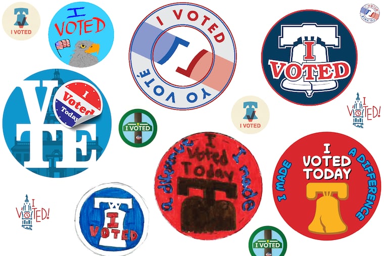 Finalists for Philadelphia’s new “I Voted” stickers