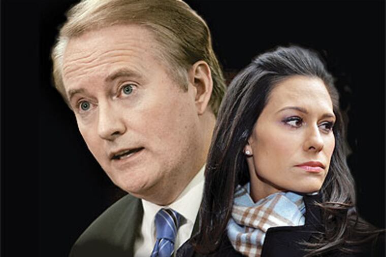 Alycia Lane's lawsuit against former co-anchor Larry Mendte and CBS Broadcasting is finally going to court. (Daily News photo illustration)