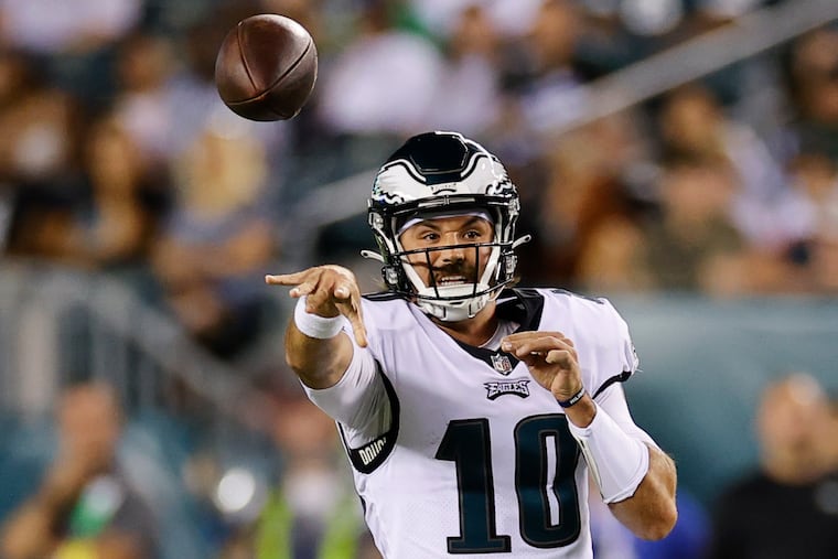 Backup quarterback Gardner Minshew can lock of the NFC East and the NFC's top playoff seed with a win Saturday against the Dallas Cowboys.