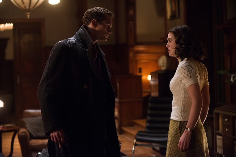 Alexander Skarsgard and Keira Knightley in the film "The Aftermath." (David Appleby/Twentieth Century Fox)