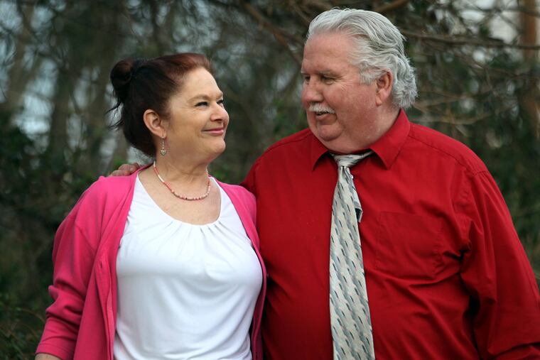 John and Doreen McGettigan near their home in Glenolden: “Sophie taught me to love, and that kindness is deeper than being nice,” Doreen wrote.