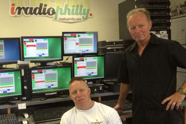 Brothers Paul and Tom Kelly oversee 23 curated specialty music stations at the iRadioPhilly streaming service, based in Havertown. (Jonathan Takiff / Staff)