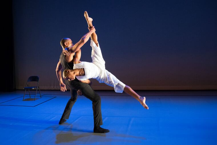 Meredith Rainey and Tania Isaac perform in '(In)visible' at the Annenberg
Center. ALEXANDER IZILIAEV