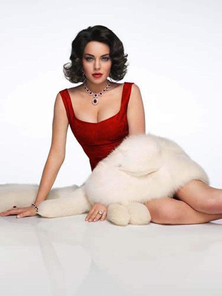 liz taylor red dress Looking for LiLo beneath Liz Taylor glam