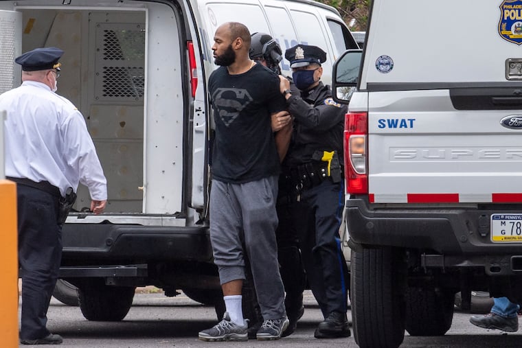 File photo of Byron McDonald's arrest in 2021 at a hotel near Philadelphia International Airport.