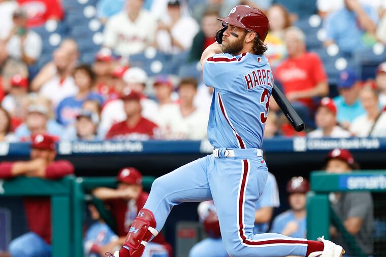 Phillies slugger Bryce Harper has five home runs in his last seven games.