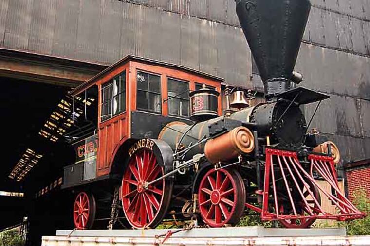 The submerged 15-ton locomotives are rare models similar to one called the Pioneer (pictured here), an 1851 engine which is on display at the Baltimore & Ohio Railroad Museum, an affiliate of the Smithsonian Institution. Like the Pioneer, each of the submerged locomotives has six wheels, a pair of larger wheels flanked by smaller ones in the front and back, but the sunken engines are heavier and more powerful - what some researchers call a possible missing link in locomotive technology. Photo credit: Neil Norrell