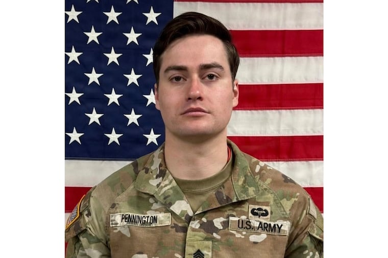 U.S. Army Sgt. Benjamin N. Pennington, 26, of Glendale, Ky. , died Sunday.