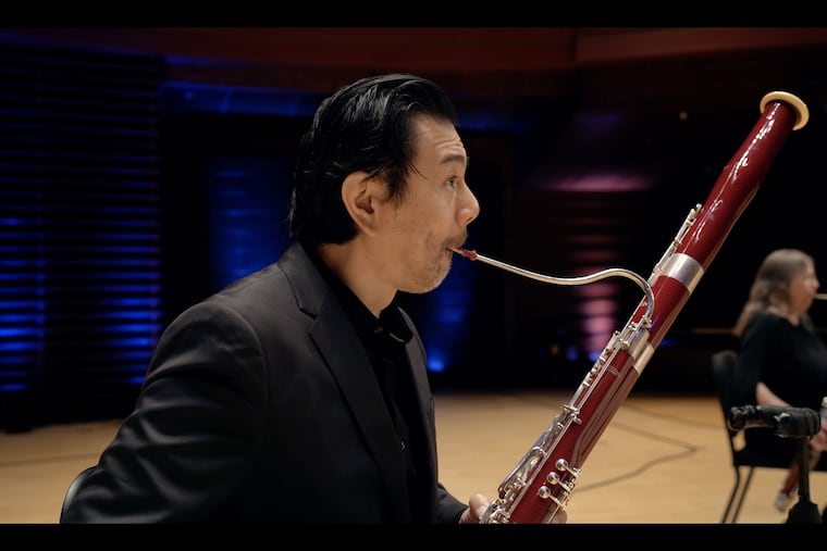 Philadelphia Orchestra principal bassoonist Daniel Matsukawa with section bassoonist Angela Anderson Smith in Mozart's "Gran Partita" Serenade, recorded in Verizon Hall for the orchestra's Digital Stage series.