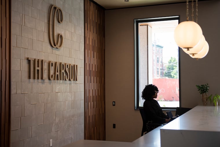 “We chose a scent named champagne,” said Victor Rodin, cofounder of Center City-based real estate company RREI, developer of The Carson in Northern Liberties. “We felt it was fresh, calming, and inviting.”